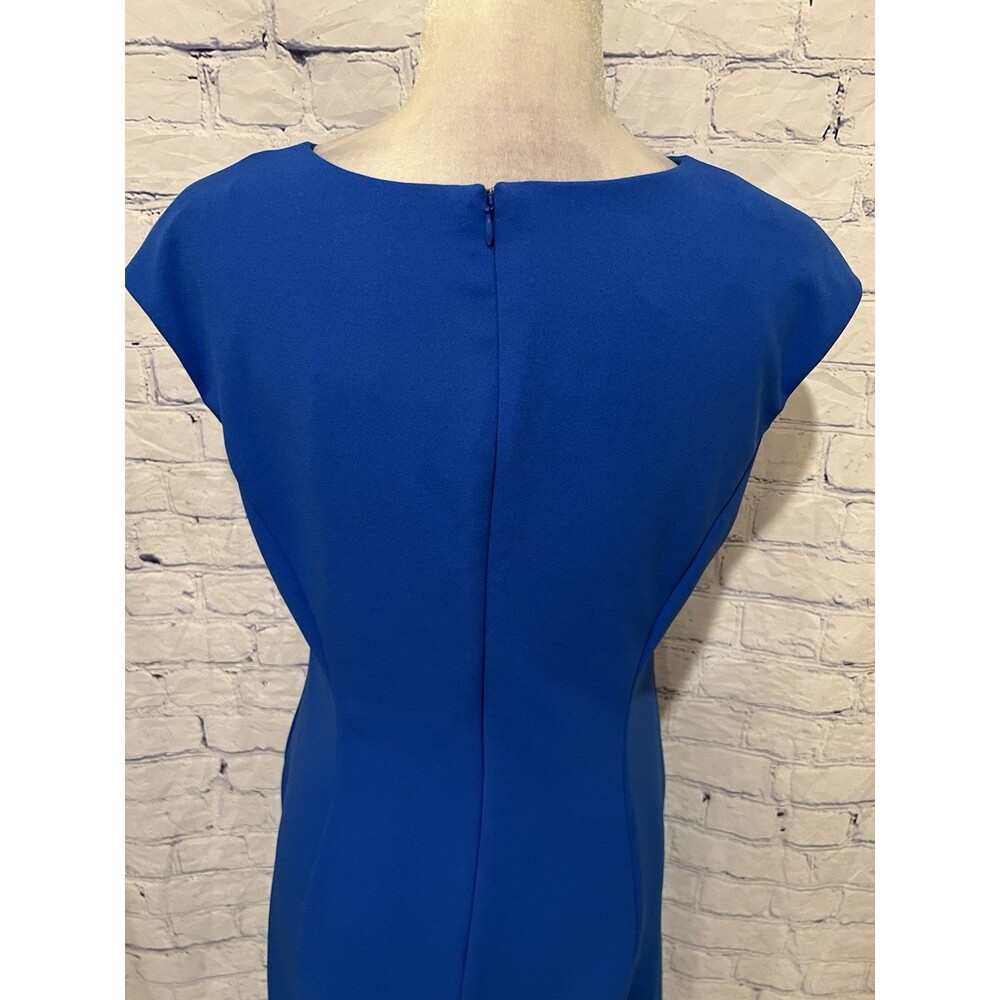 NWT Liz Claiborne Dress Women’s V-Neck Sleeveless Majestic Blue Size 8 - Picture 5 of 7
